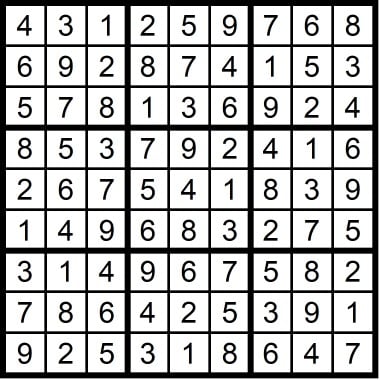 Easy Sudoku January 2019 Dimple Times