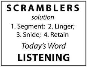 Scramblers Solutions
