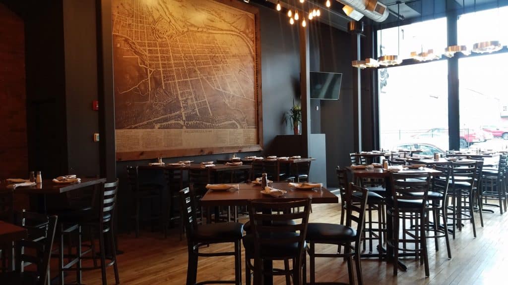 Dining Area By The Window at The Pour House at Machinery Hall