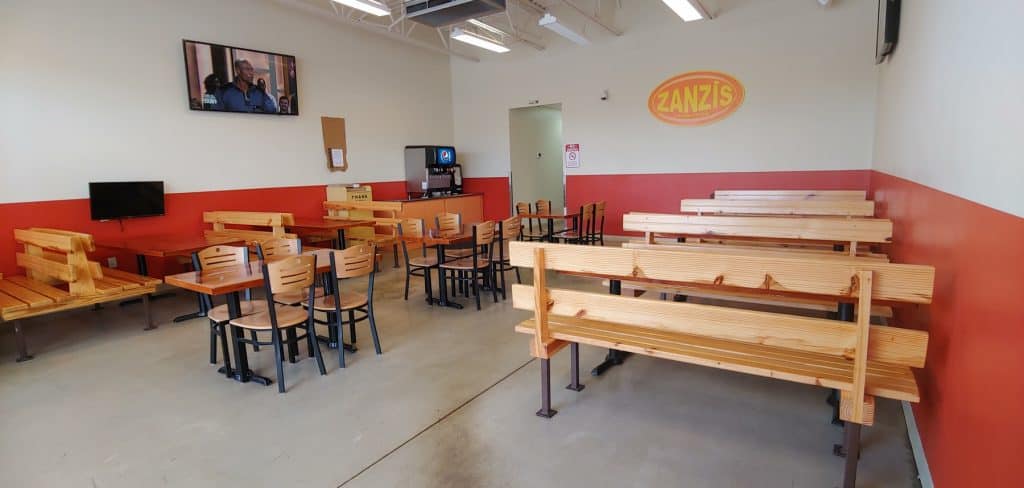 Zanzis Pizza Dining Area