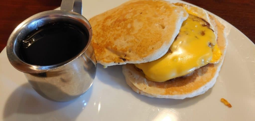 Deb's Corner Cafe Pancake Sandwich