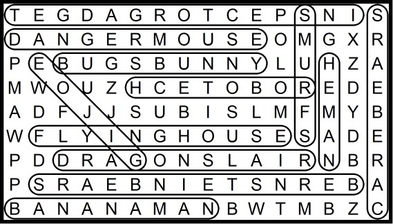 1985 Cartoons Word Search July 2019