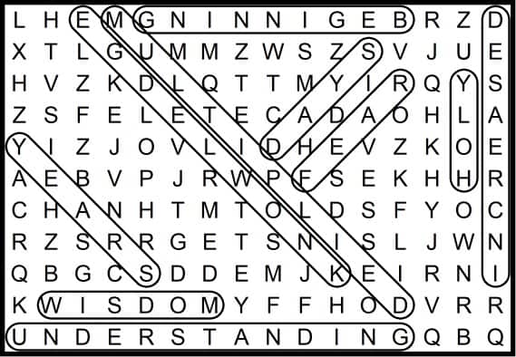 Bible Word Search July 2019