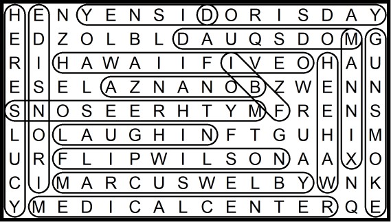 1970s TV Shows Word Search August 2019