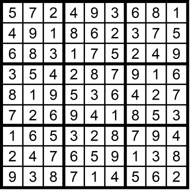 Easy Sudoku August 2019