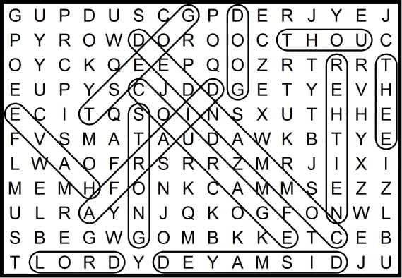 Joshua 1-9 Word Search August 2019