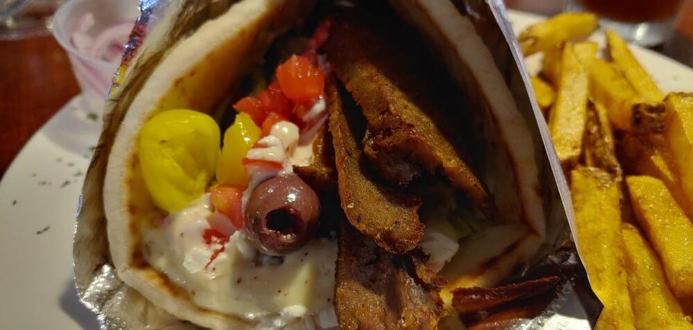 Lamb Gyro with a side of Classic Fries