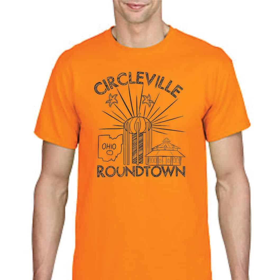 Circleville Roundtown Montage T-Shirt - Orange