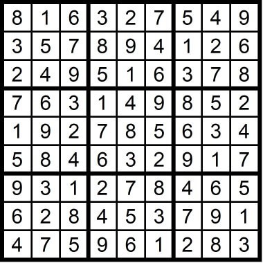 Medium Sudoku October 2019