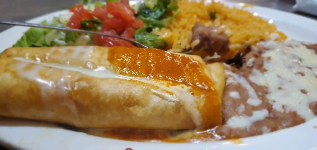 Lunch Chimichanga from El Pedregal