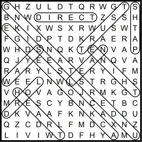 Word Search Proverbs 3-5-6 November 2019