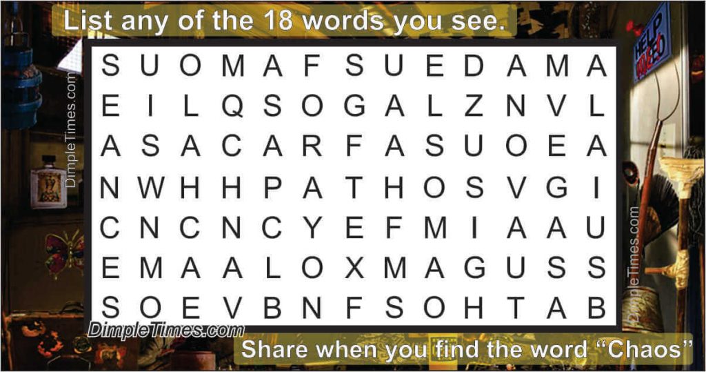 Find word Chaos Word Search