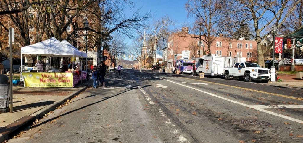 North Broad St in Downtown Lancaster during Lancaster WinterFest