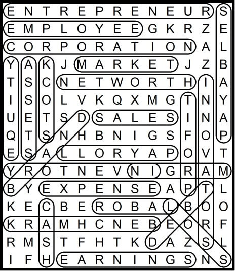 Small Business Word Search December 2019