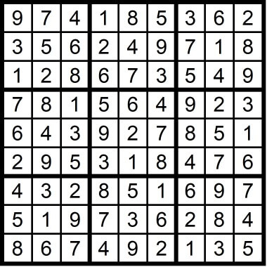 Easy Sudoku December 2019
