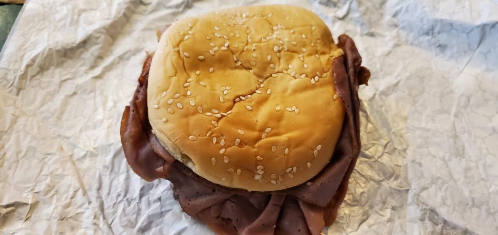 Roast Beef sandwich from Ranchers