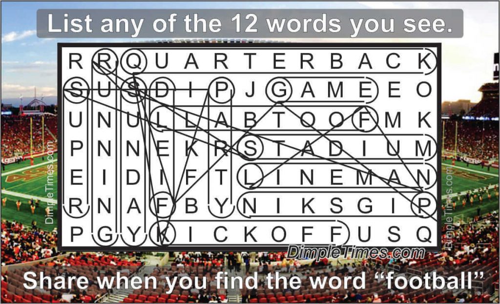 Super Bowl 2020 Word Search Solutions