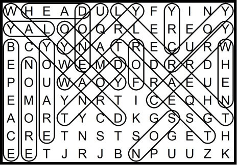 Monkey Bars Word Search Carry on my wayward son March 13 2020 Horizontal
