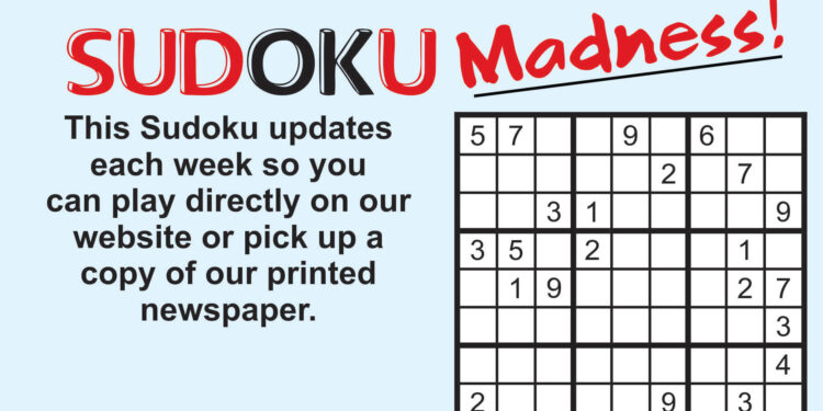Play weekly Sudoku online