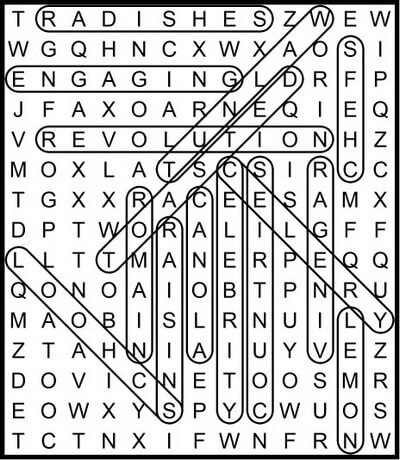 Spring for a salad Word Search May 22 2020