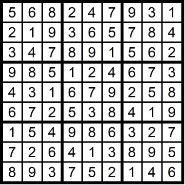 Sudoku Medium May 22 2020