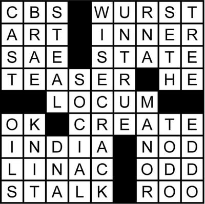 Ending with Drums, Cymbals Crossword July 24 2020