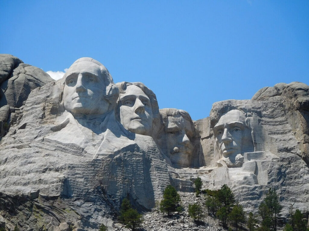 Three words The test of liberty or tyranny rushmore