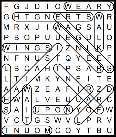 Bible Word Search August 14 2020