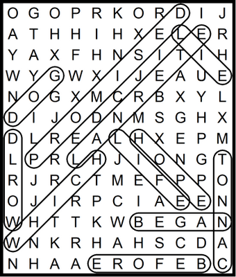 Bible Word Search August 28 2020