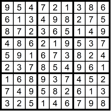 Sudoku Hard August 28 2020