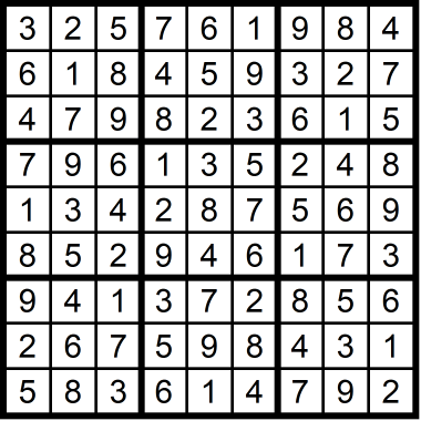Sudoku Medium August 28 2020