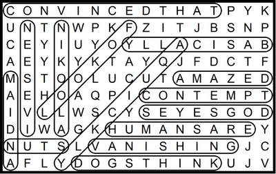 Word Search John Steinbeck Quote Horizontal