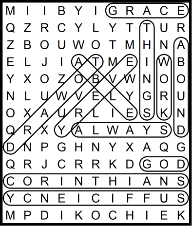 Bible Word Search September 11 2020