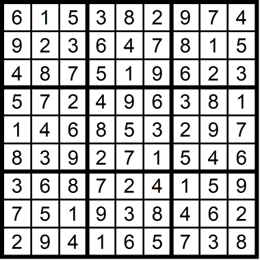 Sudoku Medium September 25, 2020