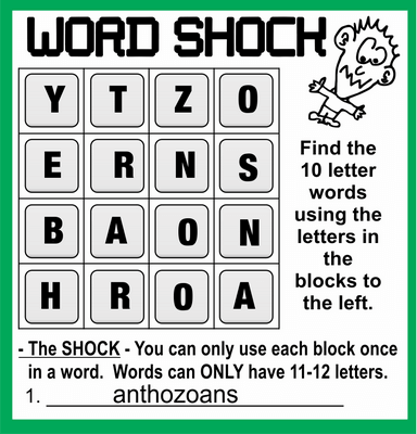 Word Shock October 9, 2020