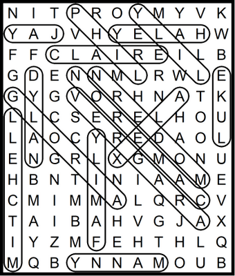 Modern Family Word Search November 6, 2020