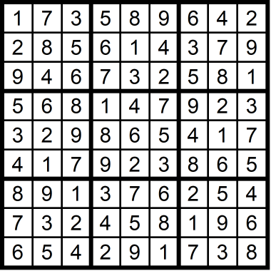 Sudoku Easy November 6, 2020