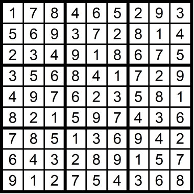 Sudoku Medium November 20, 2020