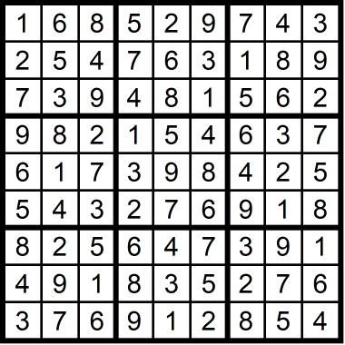 Sudoku Medium November 6, 2020