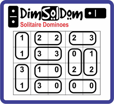 DimSolDom Solitaire Dominoes January 14, 2021