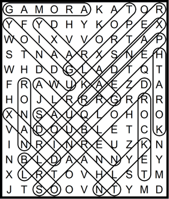 GUARDIANS OF THE GALAXY Word Search January 14, 2021