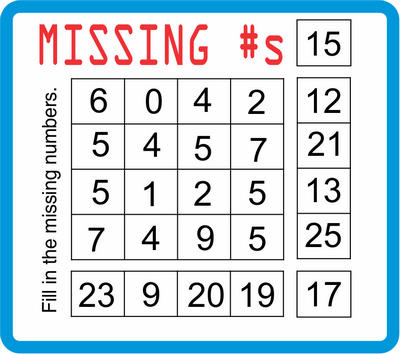 Missing Numbers January 28, 2021