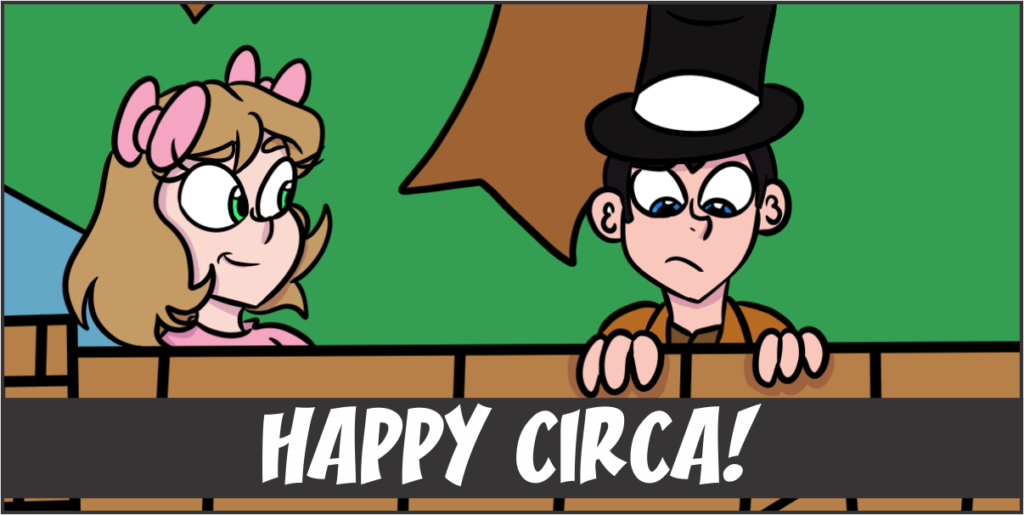 Comic Strip Happy Circa