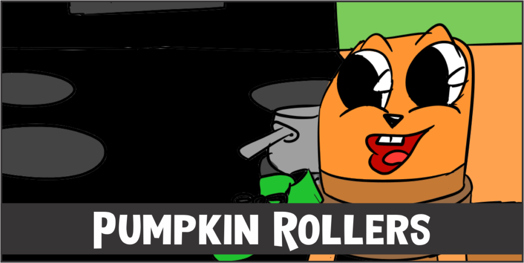 Comic Strip Pumpkin Rollers