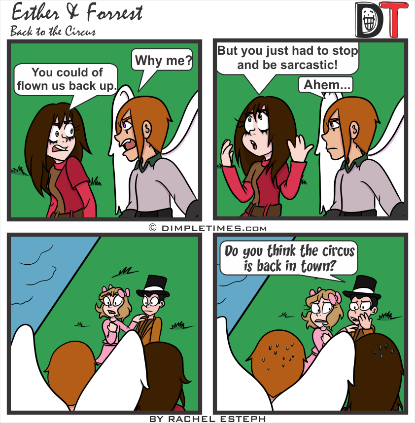 Esther and Forrest Comic - back to the circus - August 2019