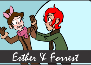 Esther and Forrest: Hanging out the Laundry