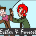 Esther and Forrest: Hanging out the Laundry