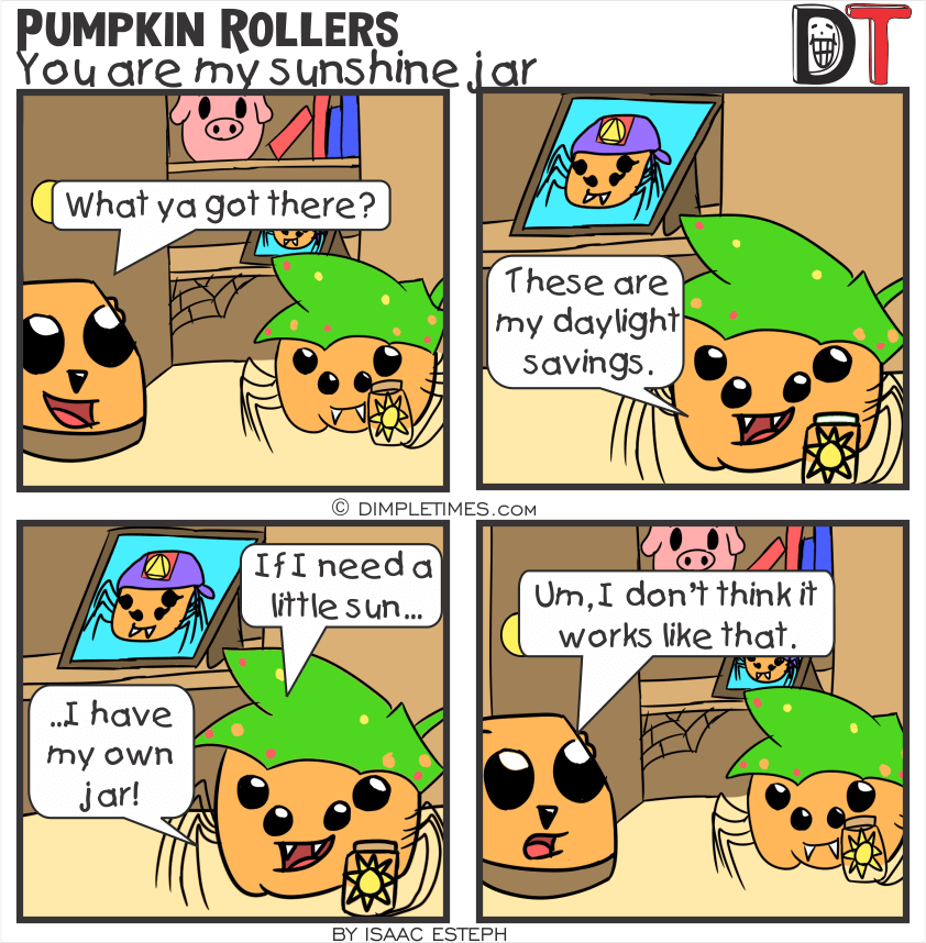 Pumpkin Roller Comic - You are my sunshine jar - January 24th 2020