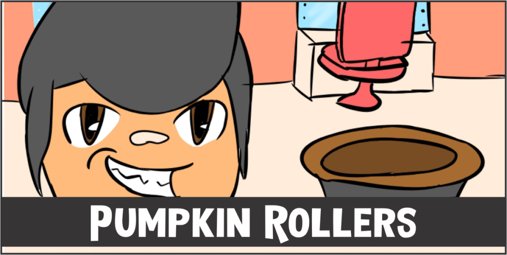 Pumpkin Rollers cover template