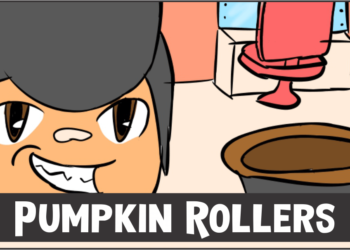 Pumpkin Rollers cover template